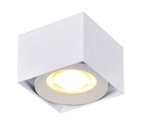 Dr.lazy 10W LED Focos para el techo,Lámpara de techo, Focos de techo,Lámpara de salón,Luz de techo led,Plafón con Focos, IP20, 10X10x7CM (Blanco-3000K)