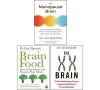 Dr. Lisa Mosconi 3 Books Collection Set (Brain Food, The XX Brain, The Menopause Brain)