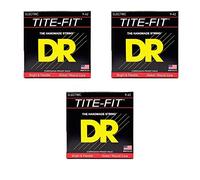 DR LT-9 Tite-fit el-guitar-strenge, 009-042, paquete de 3