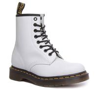 DR MARTENS 1460 Liso Mujer Cordones Botín de Piel en Blanco Talla UK 3-12
