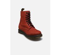 Dr. Martens Botas de moda 1460 Pascal para mujer, Rojo herrumbre, 43 EU