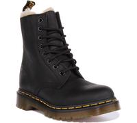 DR MARTENS 1460 Serena Cordones Cuero Tobillo Botas para Dama en Negro Ru 3-8