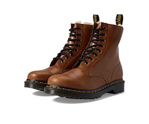 Dr. Martens 1460 Serena Faux Fur-Lined Farrier Leather Boot, Vacuno, Botas de Invierno Mujer, marrón, 36 EU