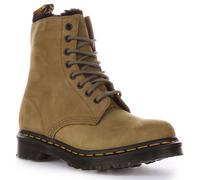 DR MARTENS 1460 Serena Piel Botines de Piel Mujer en Verde Oliva Green Size 3-8