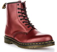 DR MARTENS 1460 Smoth Cordones 8 Ojete Tobillo Unisex Botas Cereza GB 6-10