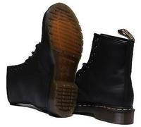 DR MARTENS 1460 Vonda A Ojo Botas Cordones Rosa Bordado Mujer en Negro Ru 3-8