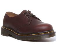 Dr Martens 1461 Abandon Unisex 3 Ojo Cuero Zapatos Oscuro Marrón Talla UK 3-13