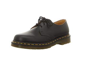 Dr. Martens 1461 Black Smooth Men Black Leather Shoes, tamaño de Zapato:EUR 45