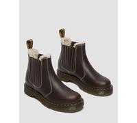 DR. MARTENS 2076 Botas Leonore II Chelsea, Piel Grizzly. Color Marrón Oscuro