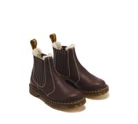DR. MARTENS 2076 Botas Leonore II Chelsea, Piel Grizzly. Color Marrón Oscuro