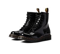 Dr. Martens 26859001, Boots Mujer, Black Patent Leopard Emboss, 38 EU
