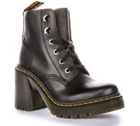DR MARTENS 27613001 Jesy Sendal 6 Ojo Tacón Mujer Botas en Negro Ru 3-8