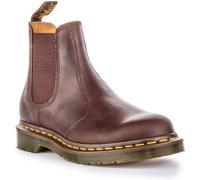 DR MARTENS 2976 Amarillo Costuras Crazy Horse Cuero Unisex Botas Marrón Talla 3-