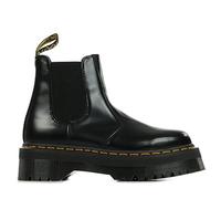 DR. MARTENS 2976 Quad Chelsea Boot, Botas de Combate Unisex Adulto, Black Polished Smooth, 44 EU
