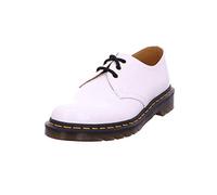 Dr. Martens 3 Eye Shoe, Oxford Mujer, White Patent Lamper, 36 EU