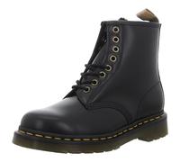 DR. MARTENS 8 Eye Boot, Boots Unisex Adulto, Black Norfolk Flat & Black Borg Fleece, 44 EU