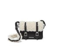 Dr. Martens 7" Satchel, Bolsa con Fuelles para Mujer, Embajador Negro Borg de Lujo Natural