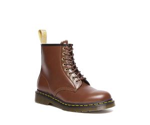 DR. MARTENS 8 Eye Boot, Boots Unisex Adulto, Brown Norfolk Flat & Brown Borg Fleece, 46 EU