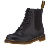 Dr. Martens 8 Eye Boot, Botas de Combate Unisex Adulto, Black Smooth, 41 EU