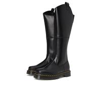 Dr. Martens Amaayah Hi - Botas de equitación de piel para mujer, hasta la rodilla, Negro -, 38 EU