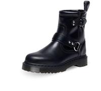Dr. Martens Anistone - Botas de motocicleta unisex para adultos, Negro, 8 Women/7 Men