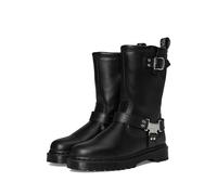 Dr. Martens Anistone Hi - Botas de motocicleta unisex para adultos, Negro, 5 Women/4 Men