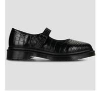 Dr. Martens Bailarinas Elphie MJ Mary Jane Shoe Black New Vibrance Croco in Negro 36