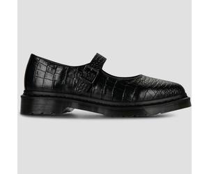 Dr. Martens Bailarinas Elphie MJ Mary Jane Shoe Black New Vibrance Croco in Negro 39