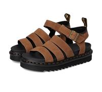 Dr. Martens Sandalias Plataforma con Tiras, Cuero Marrón Claro, Suela Gruesa Negra, Hebilla Ajustable (DESERT BROWN, Sistema tallas calzado EU, Adulto, Números, mediano, 37)