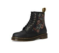 Dr. Martens Botas 1460 Vonda TF de 8 ojales para mujer, Black Genix Nappa, 7 US