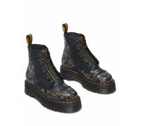 DR. MARTENS Botas con plataforma Sinclair de piel napa desmenuzada. Color Negro