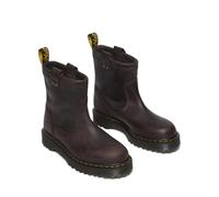 Dr. Martens Botas de piel Anistone Lo unisex para adultos, Marrón oscuro, 7 Women/6 Men