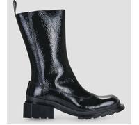 Dr. Martens Botas de tacón Maybole High Boot Black Crinkle Patent in Negro 40