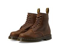 Dr. Martens Botas de trabajo unisex 1460 Originals de 8 ojos, puntera suave, antideslizante, 15,2 cm, Marrón (Dark Tan), 7 Women/6 Men