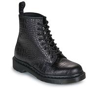 Dr. Martens Botines 1460 Croco 8 Eye Boot Black New Vibrance Croco in Negro 43