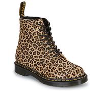 Dr. Martens Botines 1460 Pascal Light Tan Mini Leopard Spot Hair On in Negro 40