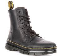 Dr Martens Combs Botas De Tobillo Con Cordones 8 Ojales Cuero Negro EU 36-46