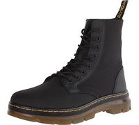Dr. Martens Combs Cordura/Rubbery Black, Botas de Combate Hombre, Negro, 43 EU