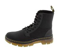Dr. Martens Combs Cordura/Rubbery Black, Botas de Combate Hombre, Negro, 45 EU