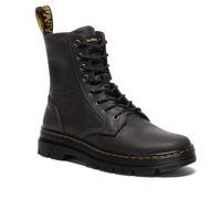 Dr. Martens Combs Leather Gunmetal Saddleback, Plataforma Hombre, Negro, 44 EU