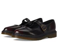 Dr. Martens Elphie Mary Jane - Zapatos Planos para Mujer, Cherry Red, 38 EU