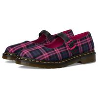 Dr. Martens Elphie Mj Mary Jane - Zapatos planos para mujer, Negro/Rosa Multi Tartán, 39 EU
