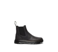 Dr. Martens Embury Gunmetal Saddleback Platform, 40 EU, Negro, 40 EU