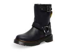 Dr. Martens Genaya Rigger Boot Big, Botas de Motociclista Niñas, Negro, 2 Little Kid