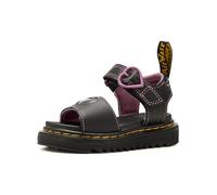 Dr. Martens Marlowe Hearts II T para niñas (bebé), Negro/Nebula Glitter, 9 Toddler