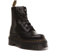 DR MARTENS Molly 6 Ojo Bold Encaje Suela Plataforma Mujer Botas en Negro Ru 3-8