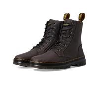Dr. Martens Peines de piel para hombre Gunmetal Saddleback Platform, 46 EU, Negro, 46 EU