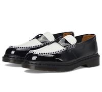 Dr. Martens Penton Heart Mocasines planos para mujer, Negro/Blanco, 41 EU