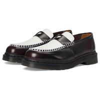 Dr. Martens Penton Heart Mocasines planos para mujer, Rojo cereza/blanco, 43 EU