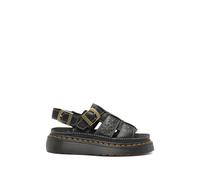 Dr. Martens - Sandalias de plataforma con puntera abierta y diseño de pescador Wrenlie de cuero napa - Shoes - Mujer - Negro - 39 1/2 EU -